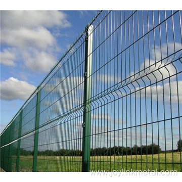 coated 3D curved welded mesh fence